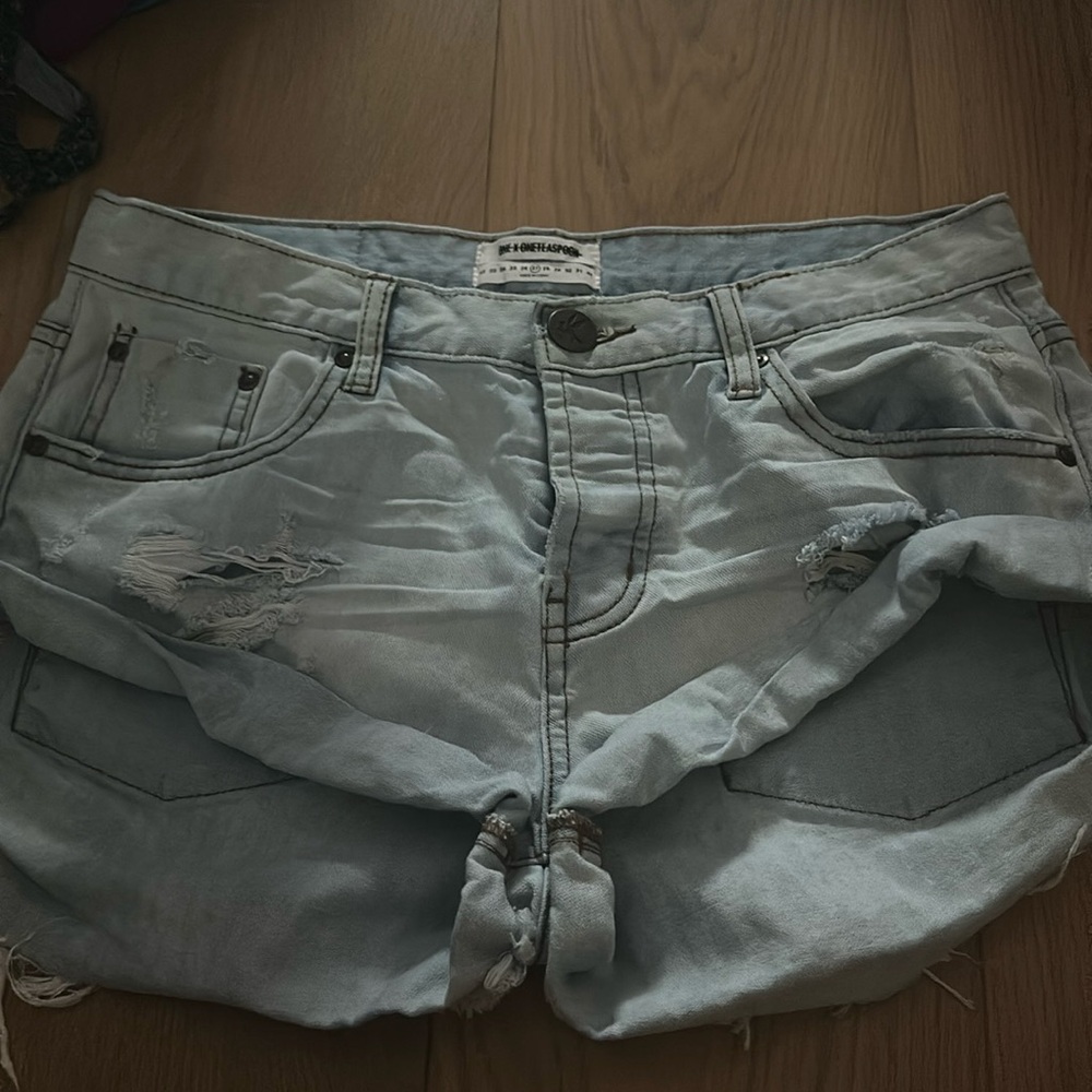ONE TEASPOON JEAN SHORTS SIZE 27